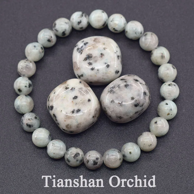 Natural Stone Bead Bracelets Tianshan Orchid