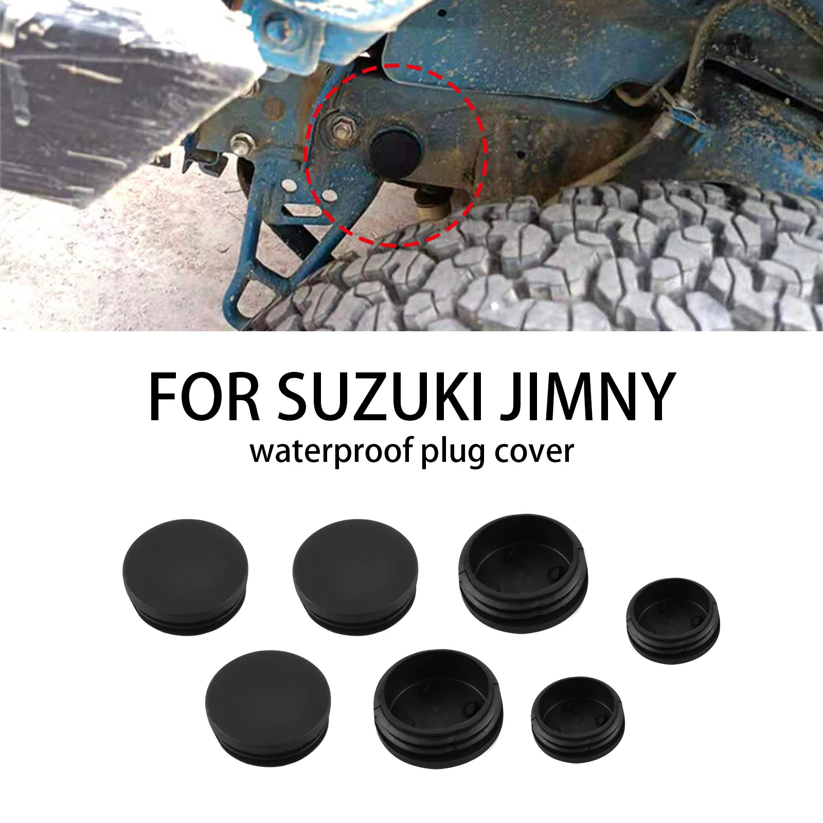 7pcs Girder Tube Frame Hole Cover ABS Waterproof Classis Plugs Tube Hole Caps Cover for Suzuki Jimny Serria JB64 JB74 2019-2023
7pcs Girder Tube Frame Hole Cover ABS Waterproof Classis Plugs Tube Hole Caps Cover for Suzuki Jimny Serria JB64 JB74 2019-2023