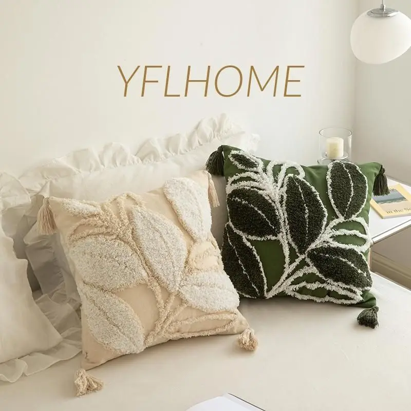 Nordic Throw Pillow Case Ins Light Luxury Style White Green Leaf Embroidery Sofa Cushion Dust Cover Modern Bed Pillowcase
Nordic Throw Pillow Case Ins Light Luxury Style White Green Leaf Embroidery Sofa Cushion Dust Cover Modern Bed Pillowcase
