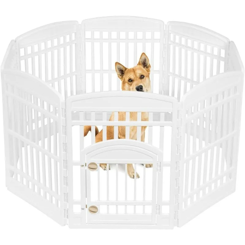 Dog Cat Playpen for Medium and Large Dogs, Keep Pets Secure, Easy Assemble, Fold It Down, Easy Storing, Customizable, White
Dog Cat Playpen for Medium and Large Dogs, Keep Pets Secure, Easy Assemble, Fold It Down, Easy Storing, Customizable, White