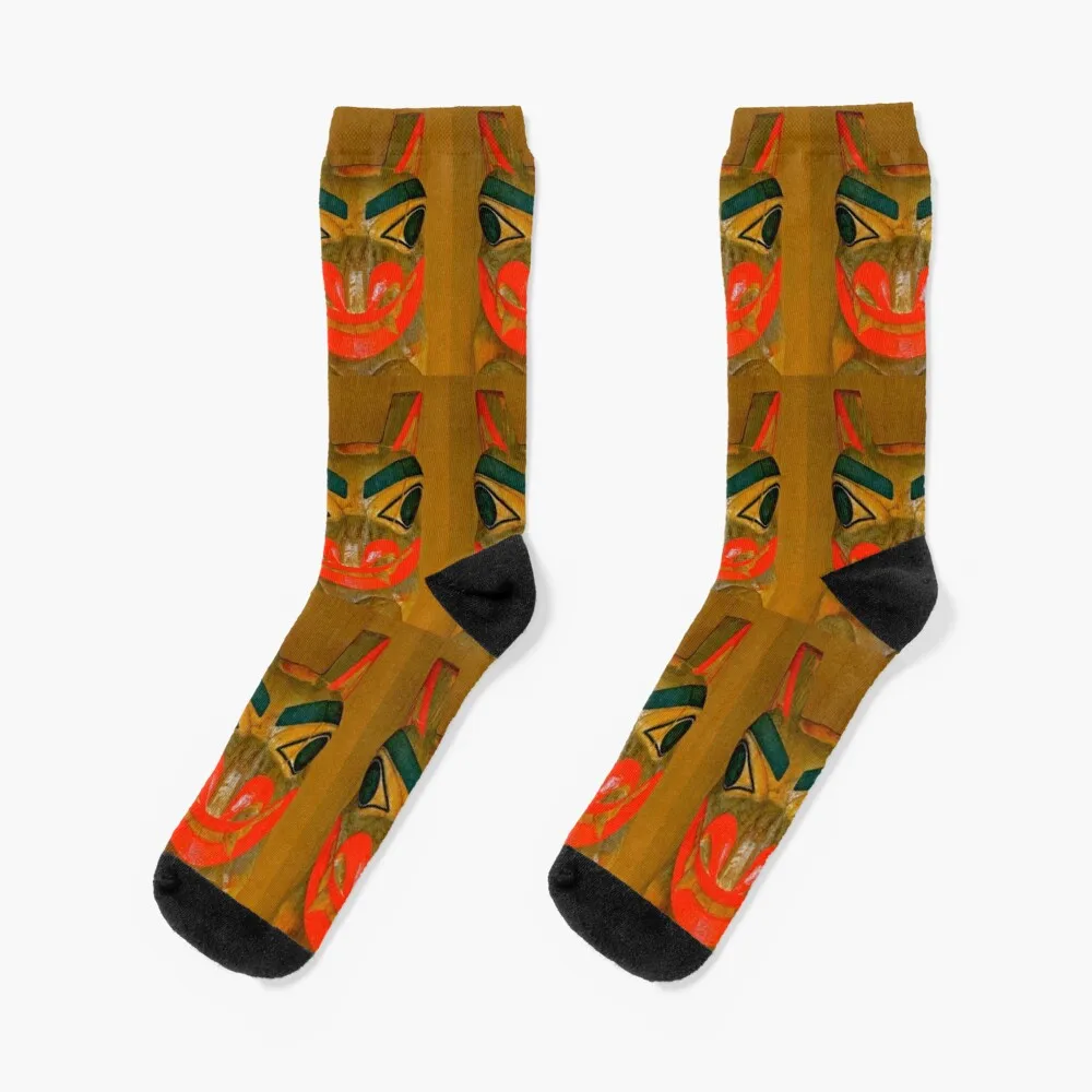 

Native Alaskan Totem Art Socks Fun Socks Happy Socks