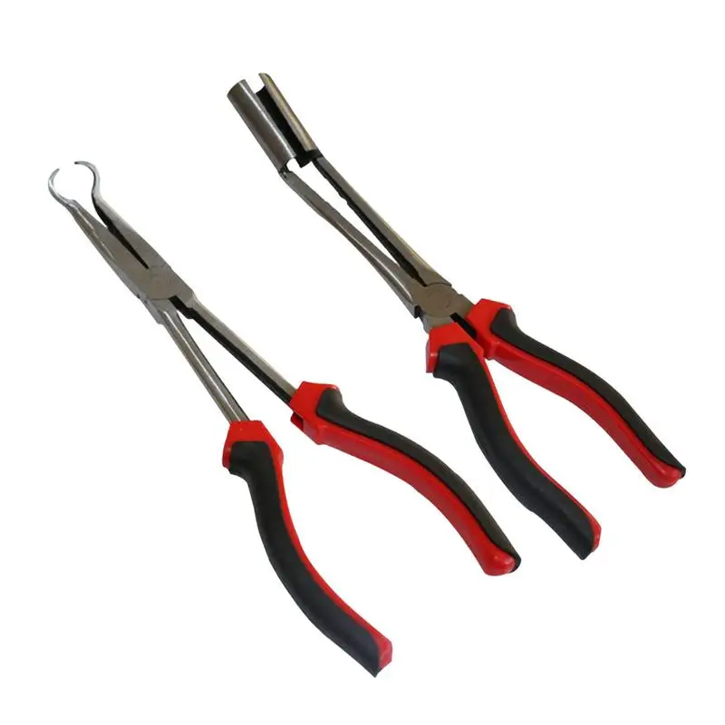 

Car Spark Plug Wire Removal Pliers Long Nose Cable Clamp Carbon Steel Car Spark Plug Pliers Craft Hand Tool Set For Cars SUVs