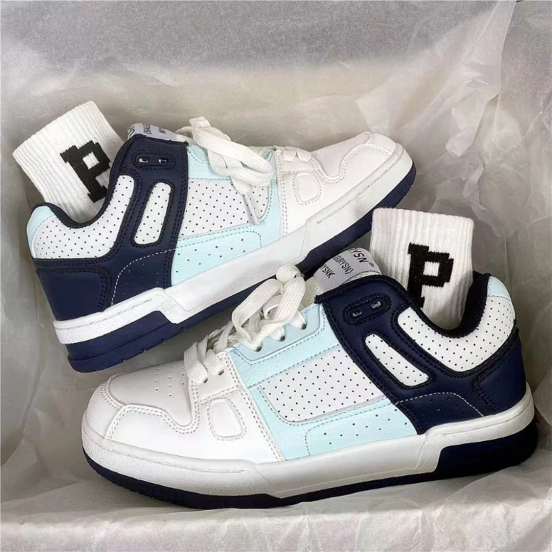 Breathable Comfort Men Sneakers Color Clash Trendy Hong Kong Style Skateboard Shoes Casual Fashion Lace Up Flat Walking Shoes
Breathable Comfort Men Sneakers Color Clash Trendy Hong Kong Style Skateboard Shoes Casual Fashion Lace Up Flat Walking Shoes