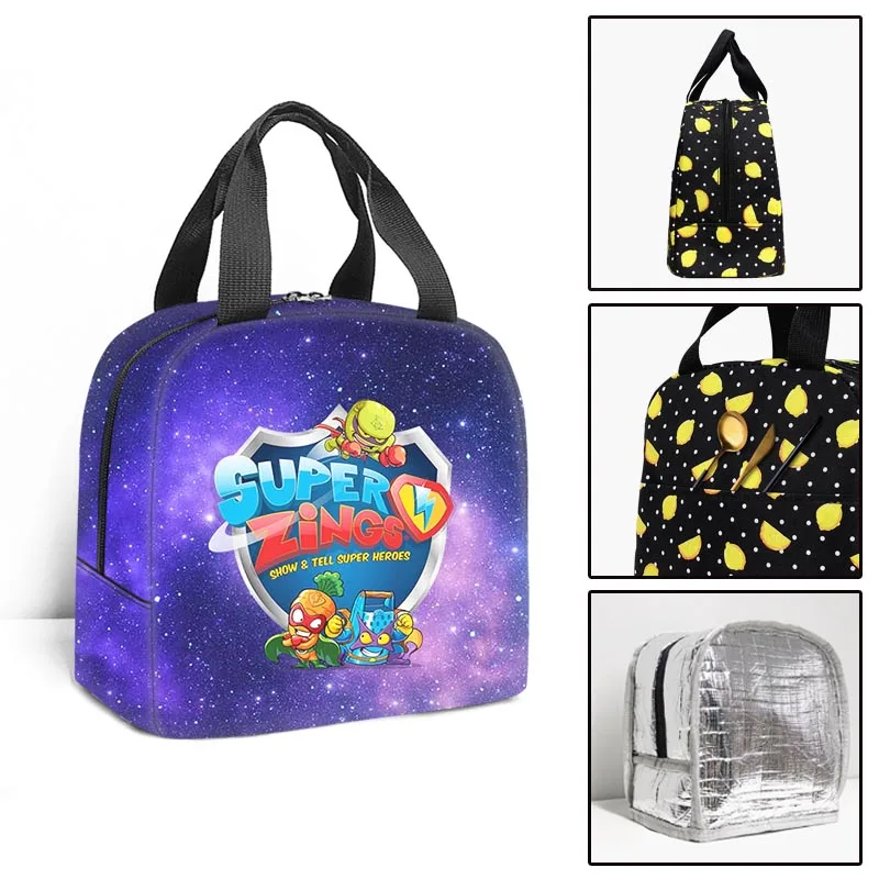 Popular Youthful Trendy Super Zings 3D Print Insulated Portable Handbags Ice Bags Lunchbox Thermal insulation Food Lunch Bag
Popular Youthful Trendy Super Zings 3D Print Insulated Portable Handbags Ice Bags Lunchbox Thermal insulation Food Lunch Bag