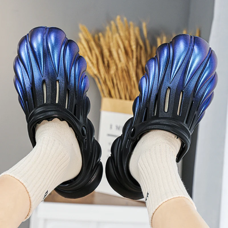 Men Slippers Summer 2023 New Fashion Beach Sandals Male Strange Garden Shoes Waterproof Non-slip Sandals Men Breathable Slippers 
Men Slippers Summer 2023 New Fashion Beach Sandals Male Strange Garden Shoes Waterproof Non-slip Sandals Men Breathable Slippers