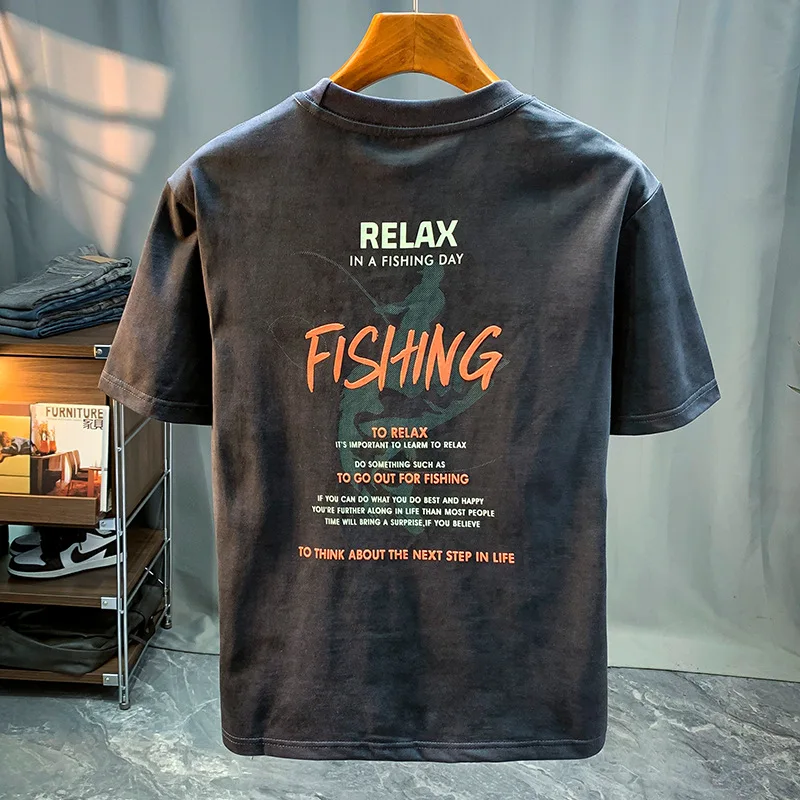 2024 new short-sleepred MEN'S T-shirt drop-shoulder round neck loose fashion brand casual stretch breathable design T-shirt
2024 new short-sleepred MEN'S T-shirt drop-shoulder round neck loose fashion brand casual stretch breathable design T-shirt
