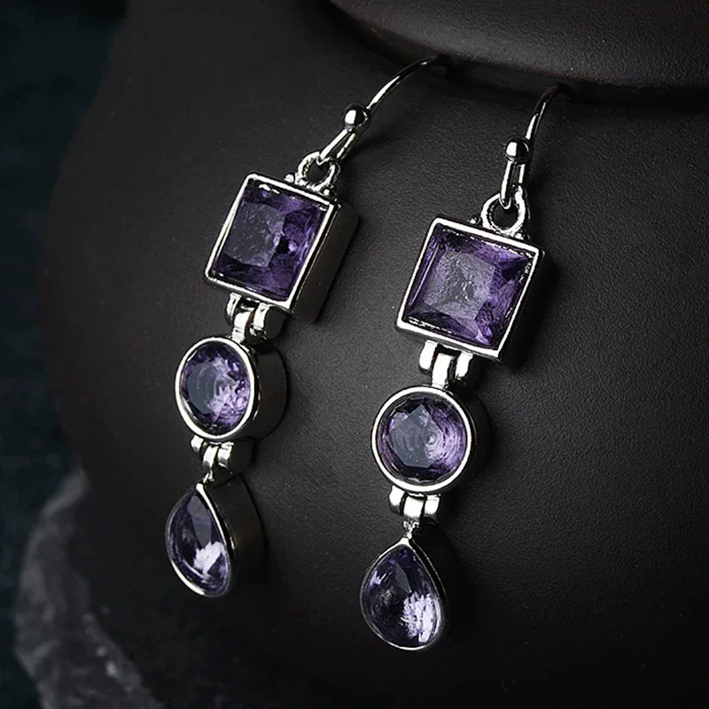 Silver 925 Jewelry Earring Amethyst Gemstones For Charm Lady Women Fine Jewelry Wedding Party Wholesale Gift
Silver 925 Jewelry Earring Amethyst Gemstones For Charm Lady Women Fine Jewelry Wedding Party Wholesale Gift