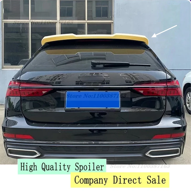

For NEW Audi A6 Avant C8 2019-2022 A6 Allroad Spoiler ABS Car Trunk Lip Wings Tail Spoiler A6 Accessories Dedicated Decoration
