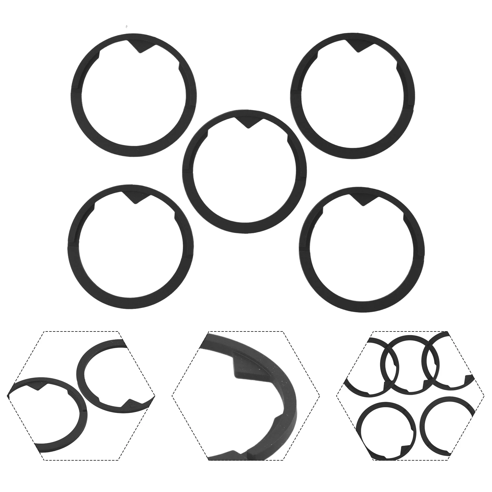 Seals Rubber Seal None 5 Pack Black Durable And Long-Lasting Easy Cleaning Food Grade Silicone None High Quality
Seals Rubber Seal None 5 Pack Black Durable And Long-Lasting Easy Cleaning Food Grade Silicone None High Quality