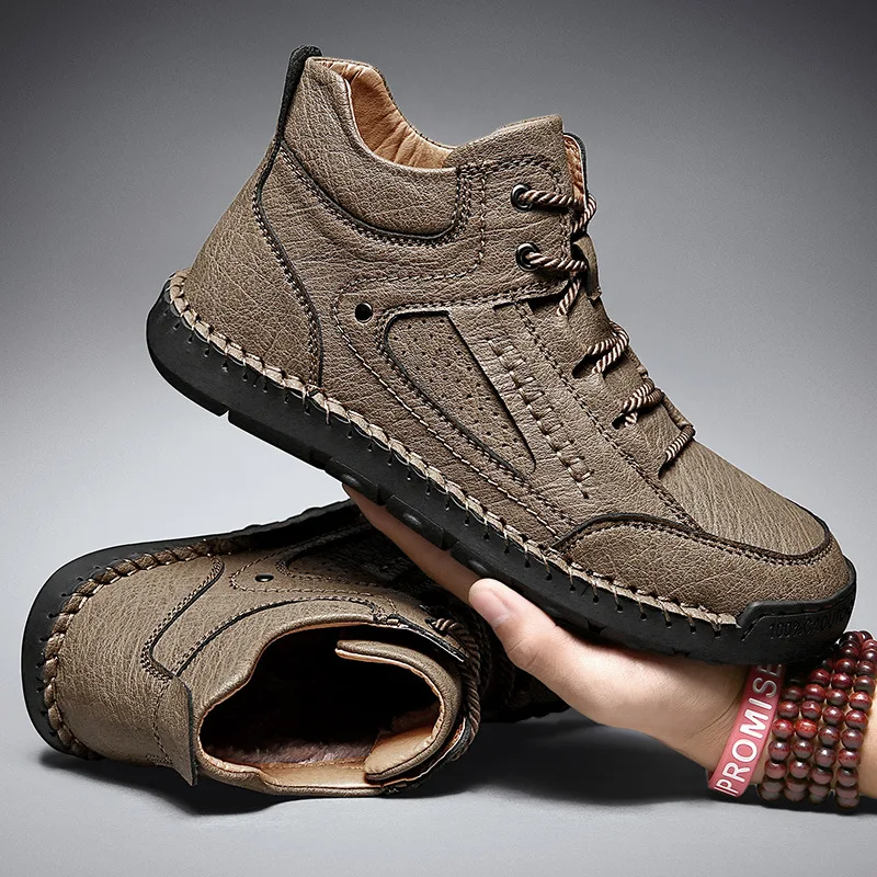 Men's shoes high top handcrafted casual shoes abrasive leather top sewing large size cotton warm cotton shoes men's sports shoes
Men's shoes high top handcrafted casual shoes abrasive leather top sewing large size cotton warm cotton shoes men's sports shoes