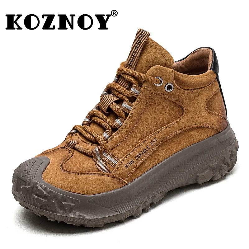 Koznoy 5cm New Cow Suede Genuine Leather Spring Rubber Ladies Autumn Comfy Flats Platform Wedge Ankle Boots Women Leisure Shoes
Koznoy 5cm New Cow Suede Genuine Leather Spring Rubber Ladies Autumn Comfy Flats Platform Wedge Ankle Boots Women Leisure Shoes