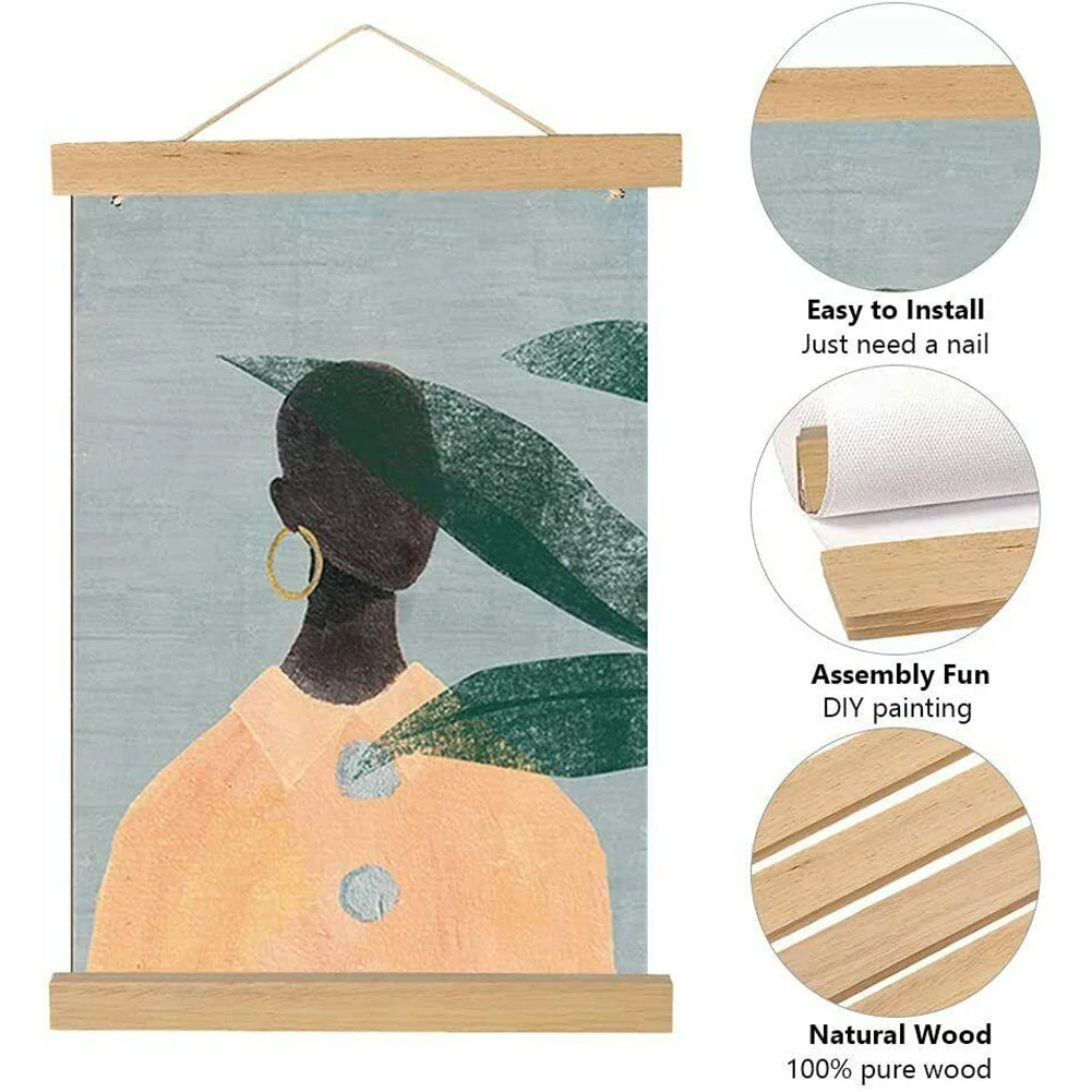 Poster Hanging Scroll Magnetic Pine Wood Photo Picture Frame 21-51cm Poster Print Hanging Clip DIY Wood Poster Frame
Poster Hanging Scroll Magnetic Pine Wood Photo Picture Frame 21-51cm Poster Print Hanging Clip DIY Wood Poster Frame