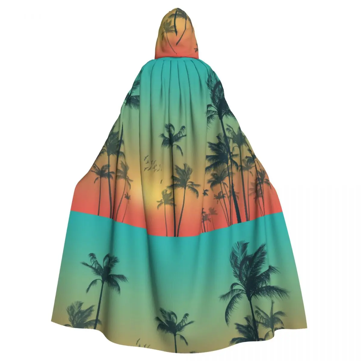 

Hooded Cloak Unisex Cloak with Hood Summer Tropical Palm Trees Cloak Vampire Witch Cape Cosplay Costume