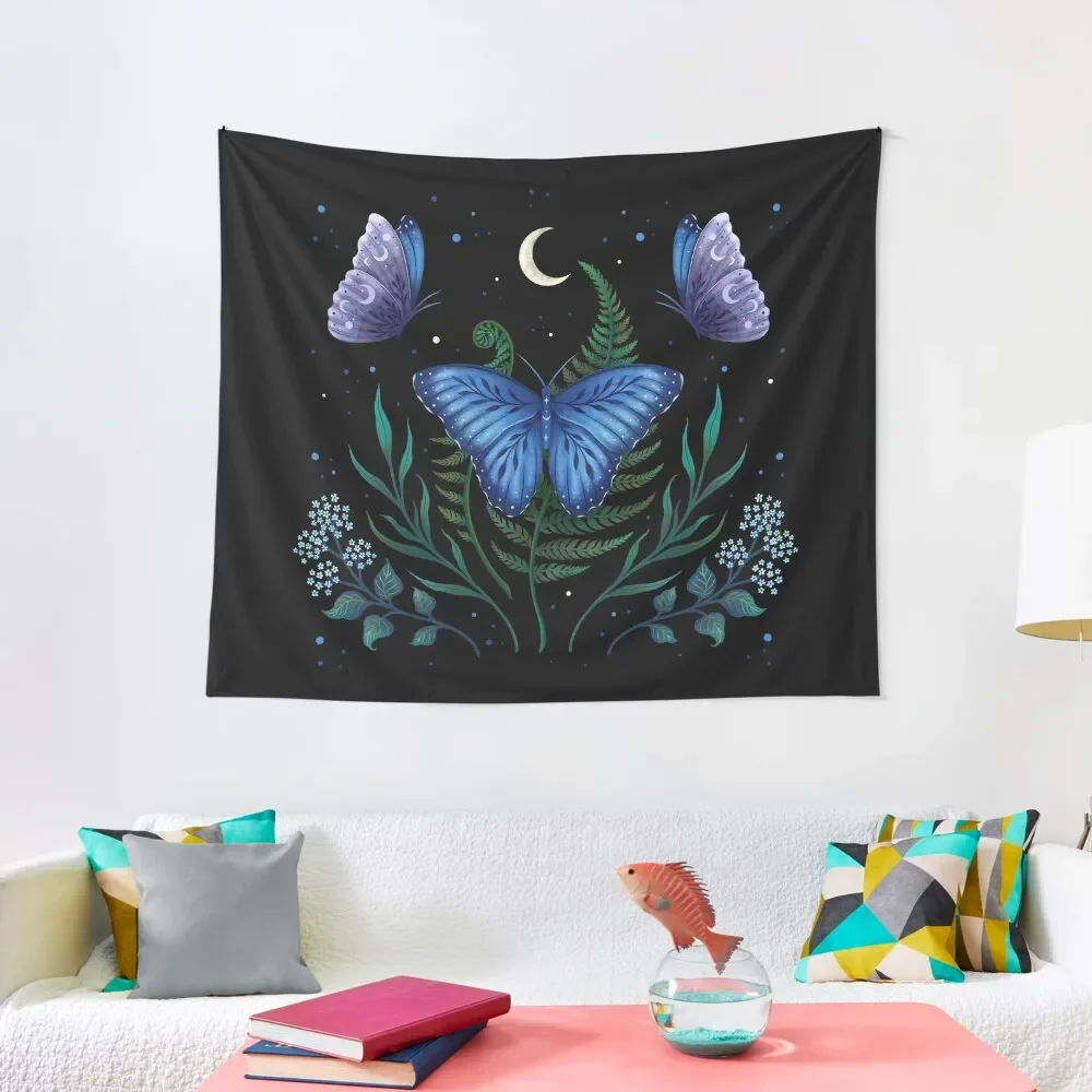 

Blue Morpho Butterfly Tapestry Room Decorations Aesthetic Mushroom Aesthetic Room Decor Korean Decor For Room Tapestry