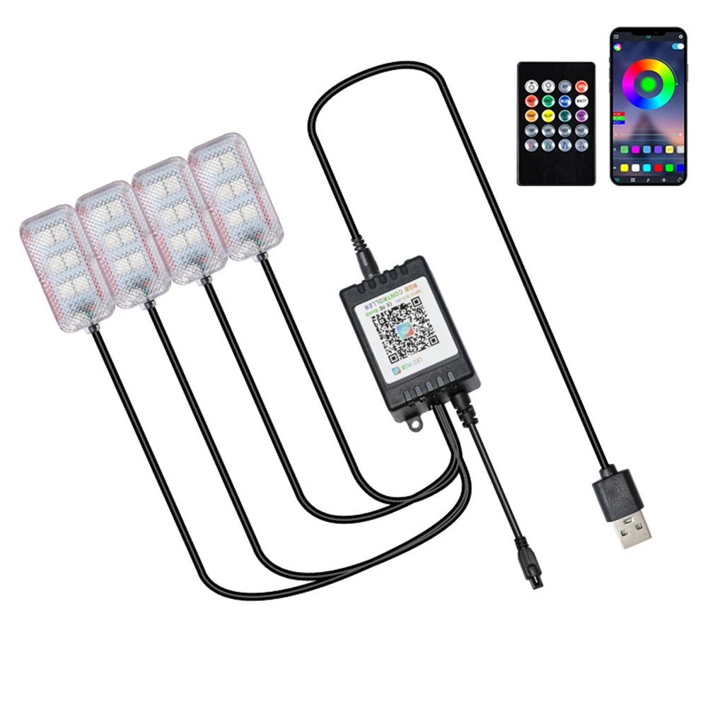 Create an Inviting Ambiance in Your Car with RGB LED Car Interior Ambient Mood Foot Light USB APP Remote Control Lamp
Create an Inviting Ambiance in Your Car with RGB LED Car Interior Ambient Mood Foot Light USB APP Remote Control Lamp