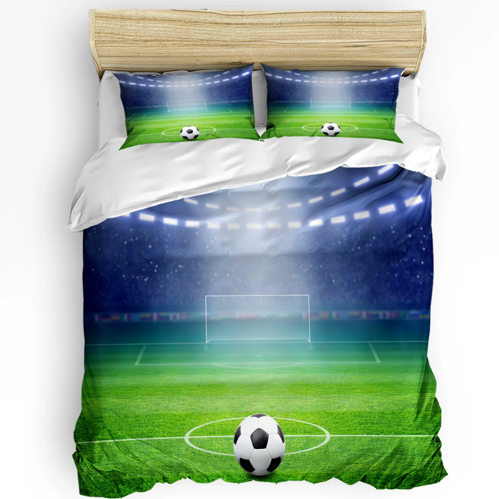 Football Green Stadium Lights Soccer Bedding Set 3pcs Duvet Cover Pillowcase Kids Adult Quilt Cover Double Bed Set Home Textile
Football Green Stadium Lights Soccer Bedding Set 3pcs Duvet Cover Pillowcase Kids Adult Quilt Cover Double Bed Set Home Textile