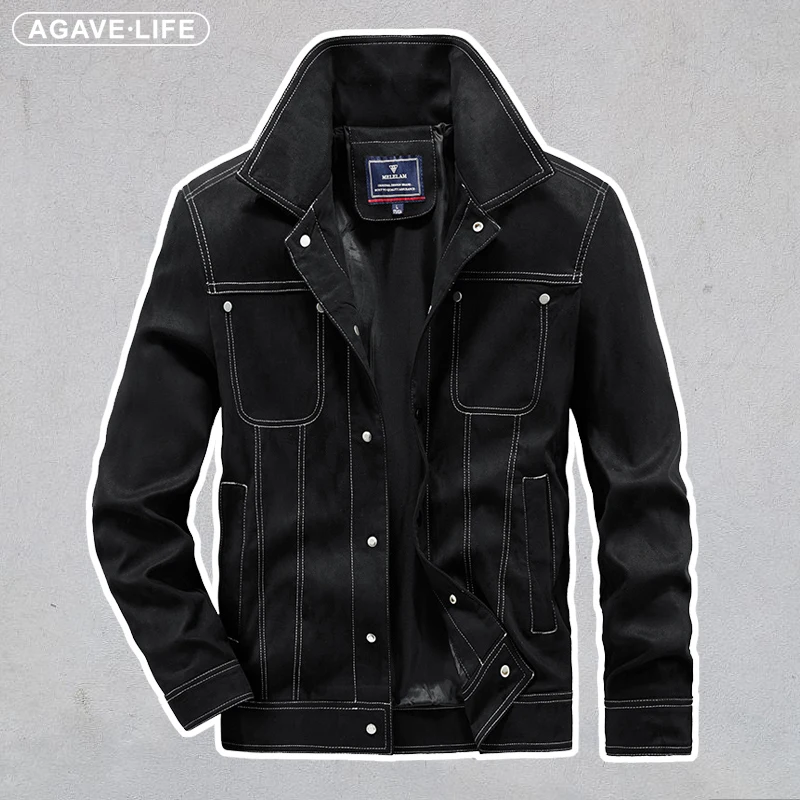 High Quality Men Coat Suede Pu Leather Jackets Vintage Solid Color Casual Outwear Coats for Male Tops Loose Fit Outerwear
High Quality Men Coat Suede Pu Leather Jackets Vintage Solid Color Casual Outwear Coats for Male Tops Loose Fit Outerwear