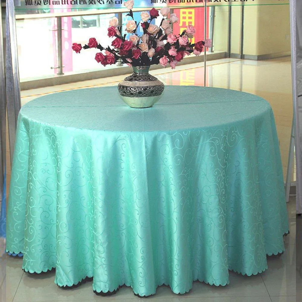 

2025 Table Cloth For Hotel Birthday Wedding Banquet Restaurant Festival Party Linen Round Tablecloth Wedding Hotel Banque