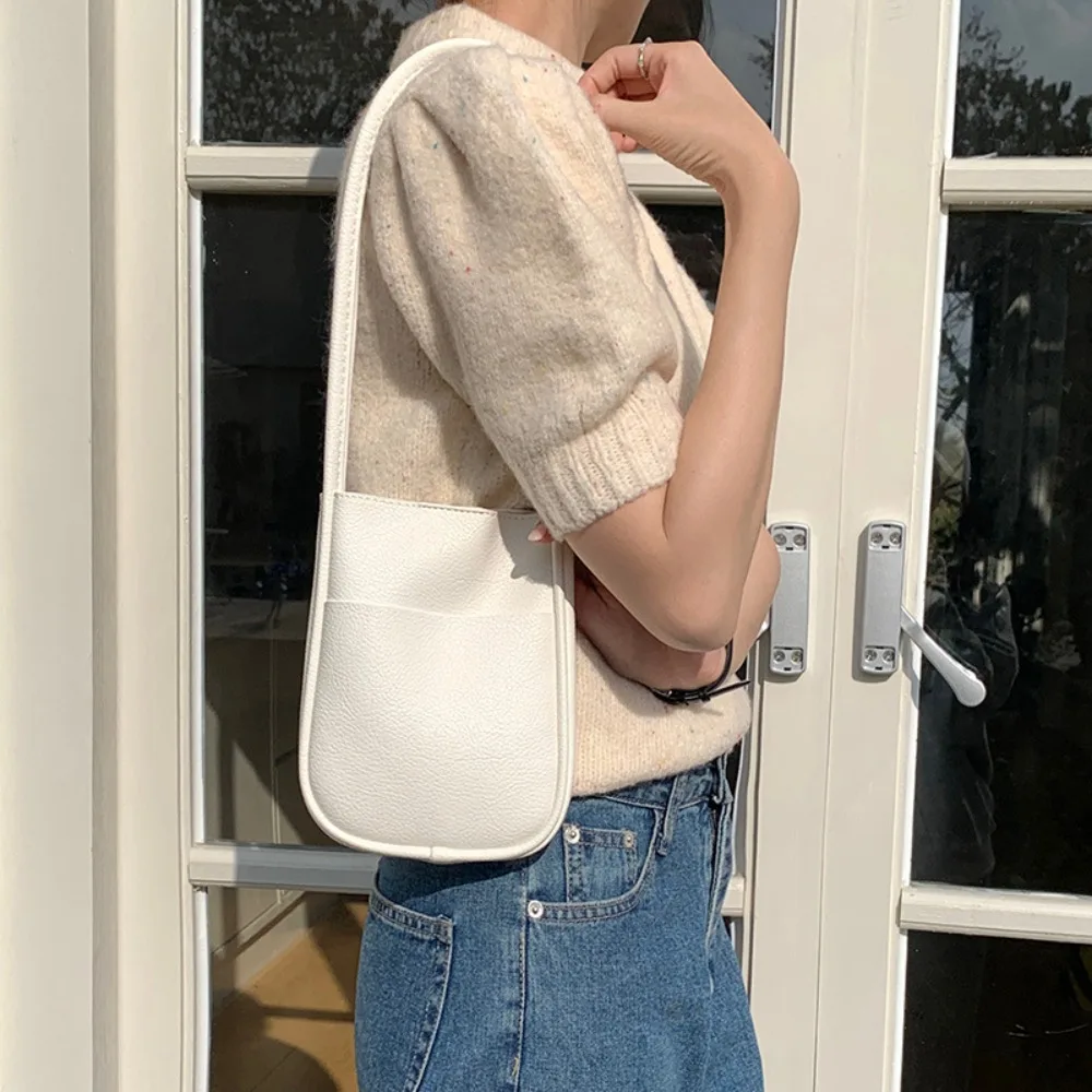 Handbag Shoulder Bags Fashion Solid Color PU Leather Phone Bags Large Capacity Korean Style Underarm Bag Ladies
Handbag Shoulder Bags Fashion Solid Color PU Leather Phone Bags Large Capacity Korean Style Underarm Bag Ladies