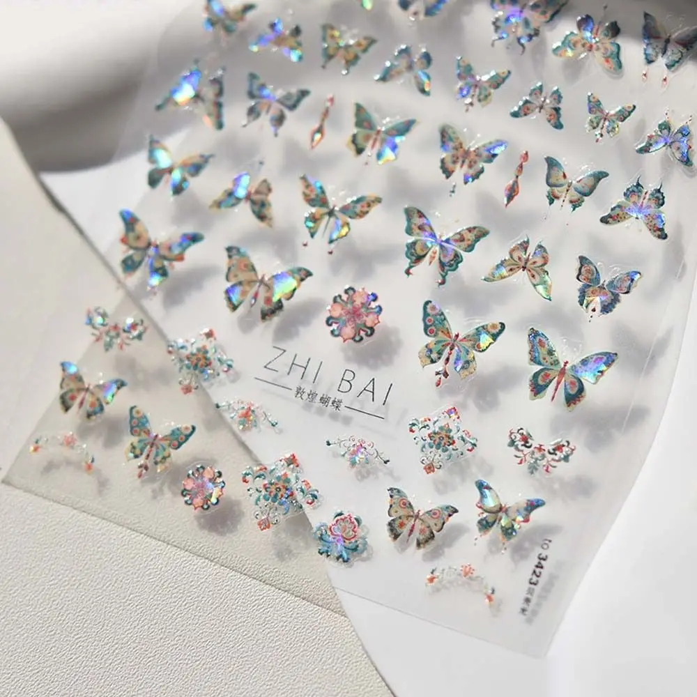 Flash Shell Fragment Dunhuang Colored Butterfly Nail Stickers Chinese Style Design Adhesive Art Decoration
Flash Shell Fragment Dunhuang Colored Butterfly Nail Stickers Chinese Style Design Adhesive Art Decoration