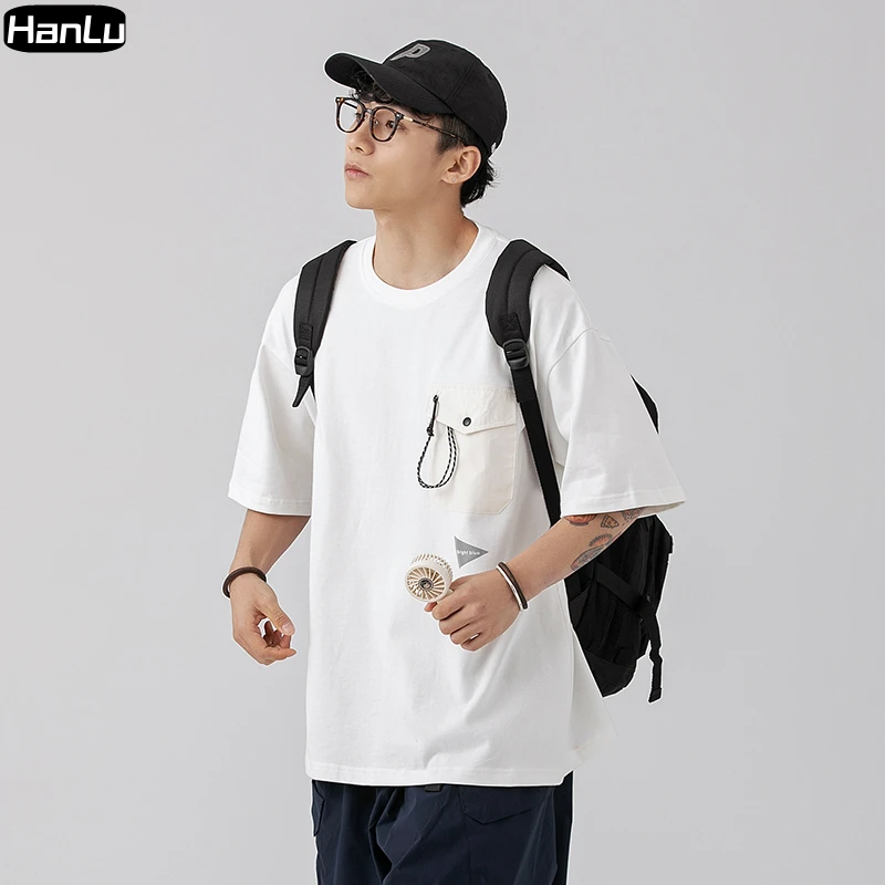 320g Pure Cotton Men's Fashion Street White T-shirt Couple Harajuku Hip Hop Street Large Top Mountaineering T-shirt
320g Pure Cotton Men's Fashion Street White T-shirt Couple Harajuku Hip Hop Street Large Top Mountaineering T-shirt