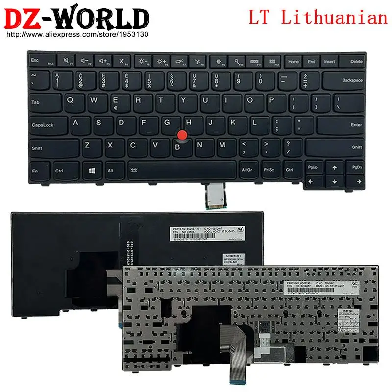 LT Литовская клавиатура с подсветкой для Lenovo Thinkpad T460 T450 T450s T440s T440 P L440 L450 L460 L470 04X6378 01EN547 04X6377
LT Литовская клавиатура с подсветкой для Lenovo Thinkpad T460 T450 T450s T440s T440 P L440 L450 L460 L470 04X6378 01EN547 04X6377