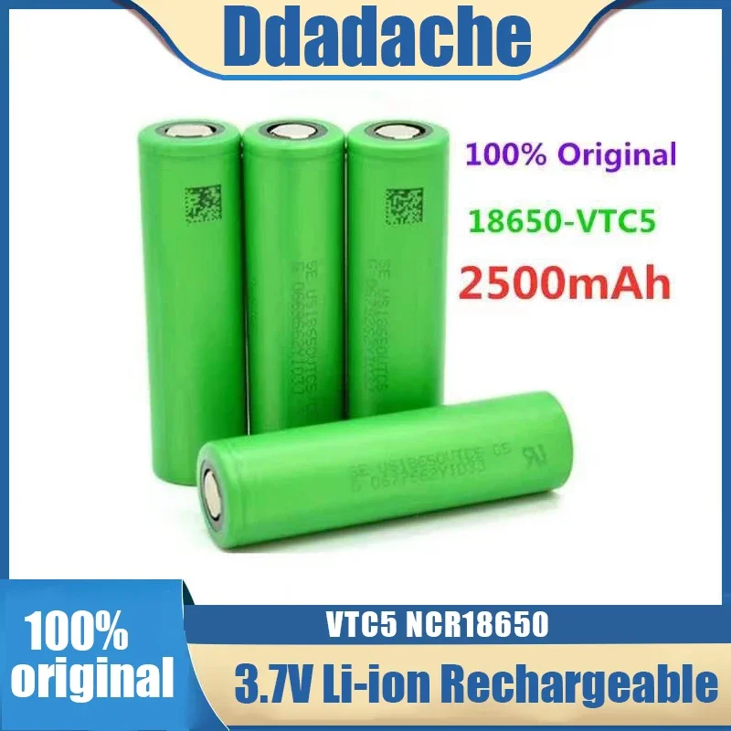 3.7V Volt Rechargeable US18650 VTC5 2500mAh VTC5 18650 Battery Replacement 3.7V 2500mAh 18650 Batteries 
3.7V Volt Rechargeable US18650 VTC5 2500mAh VTC5 18650 Battery Replacement 3.7V 2500mAh 18650 Batteries