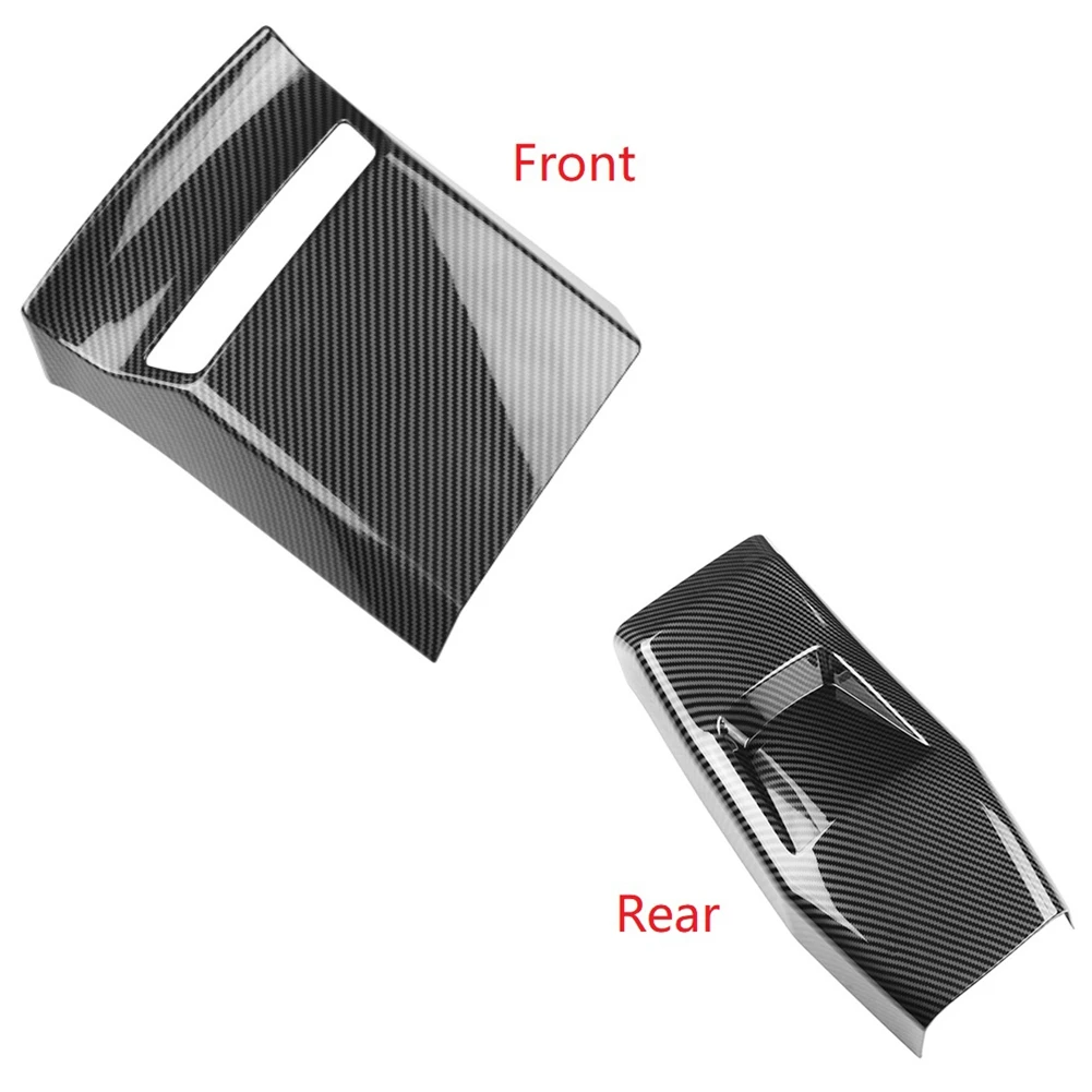 

Front Row USB Anti-Kick Panle Cover Rear Air Condition Vent Outlet Frame Panel Cover Trim for KIA EV6 GT Line 2021-2022