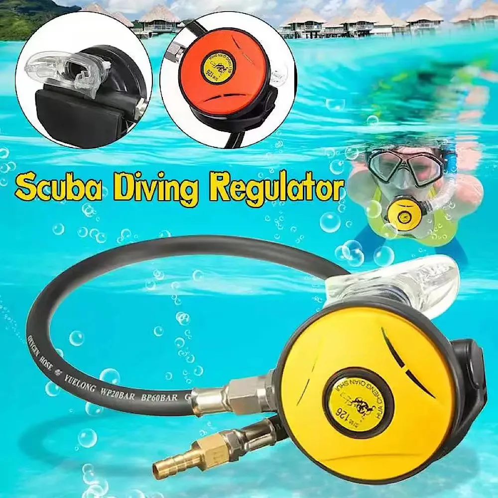 Professional Scuba Diving Mouthpiece Breathing Apparatus, Underwater Regulator, Adjustable Dive, Snorkel Tube, Octopus Hookah
Professional Scuba Diving Mouthpiece Breathing Apparatus, Underwater Regulator, Adjustable Dive, Snorkel Tube, Octopus Hookah