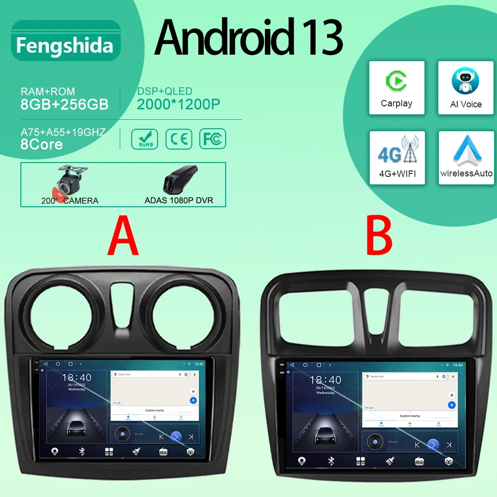 Автомобильный Android для Renault Logan 2 2012 - 2022 Sandero 2 2013-2022, автомобильный GPS-навигатор, мультимедийный плеер Carplay QLED NO 2din DVD
Автомобильный Android для Renault Logan 2 2012 - 2022 Sandero 2 2013-2022, автомобильный GPS-навигатор, мультимедийный плеер Carplay QLED NO 2din DVD