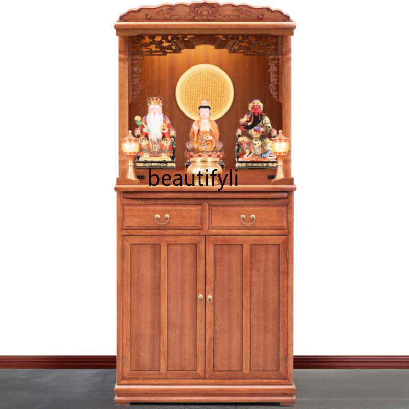 Altar Buddha Shrine New Chinese Style Clothes Closet Solid Wood Buddha Worship Cabinet Shrine Altar Cabinet
Altar Buddha Shrine New Chinese Style Clothes Closet Solid Wood Buddha Worship Cabinet Shrine Altar Cabinet