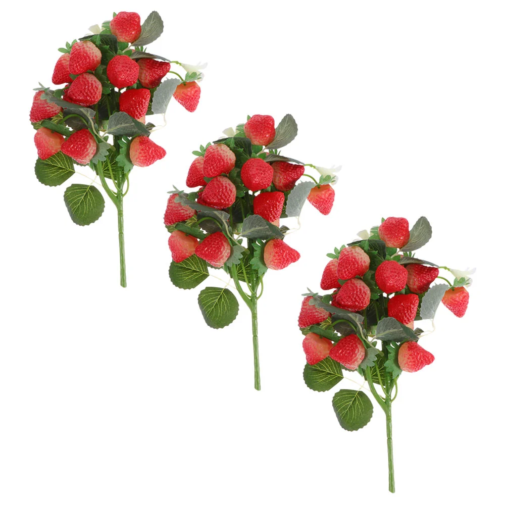 Plastic Simulated Strawberry Artificial Flowers Festival Decor Branches Strawberry Stem Fruit Bouquet Home Decor Bouquet
Plastic Simulated Strawberry Artificial Flowers Festival Decor Branches Strawberry Stem Fruit Bouquet Home Decor Bouquet