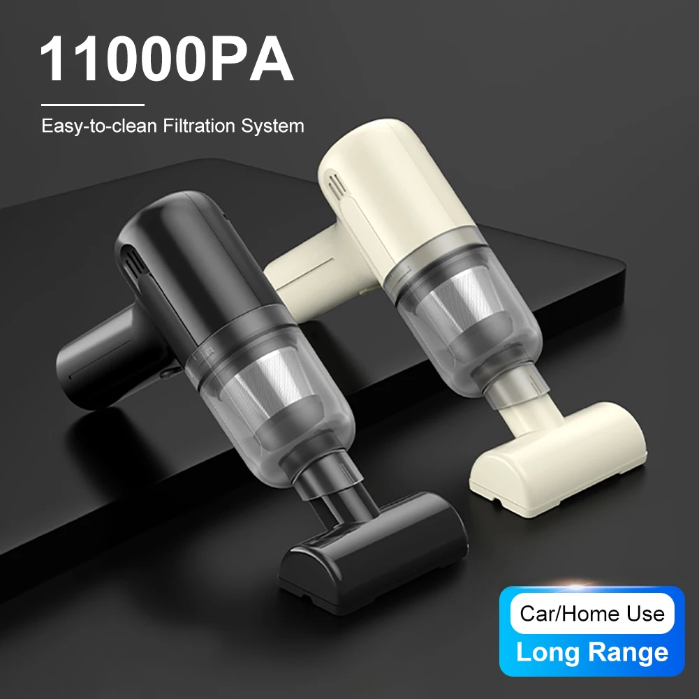 Mini Portable Vacuum Cleaner 11000PA High Power Cordless Handheld Vacuum Duster Brushless Motor Rechargeable for Car Home Office
Mini Portable Vacuum Cleaner 11000PA High Power Cordless Handheld Vacuum Duster Brushless Motor Rechargeable for Car Home Office