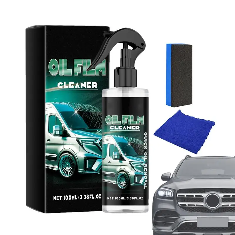 

Car Glass Stain Cleaner 100ml Glass Stain Removal Spray Car Cleaning Supplies Auto Glass Cleaning Agent For Convertible Car SUV