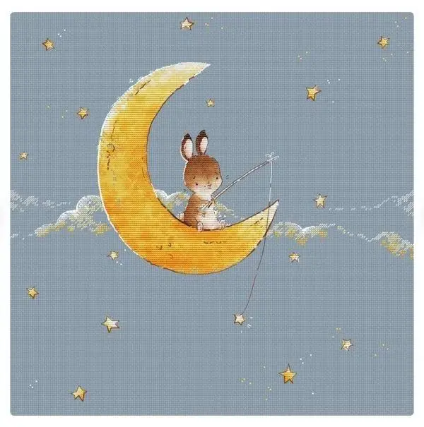 Unprinted Cotton Aida Hand Moon Rabbit 46-45 Cross Stitch Kits,14, 16, 18, 22, 25, 28CT, DIY Fabric Craft Shop11
Unprinted Cotton Aida Hand Moon Rabbit 46-45 Cross Stitch Kits,14, 16, 18, 22, 25, 28CT, DIY Fabric Craft Shop11