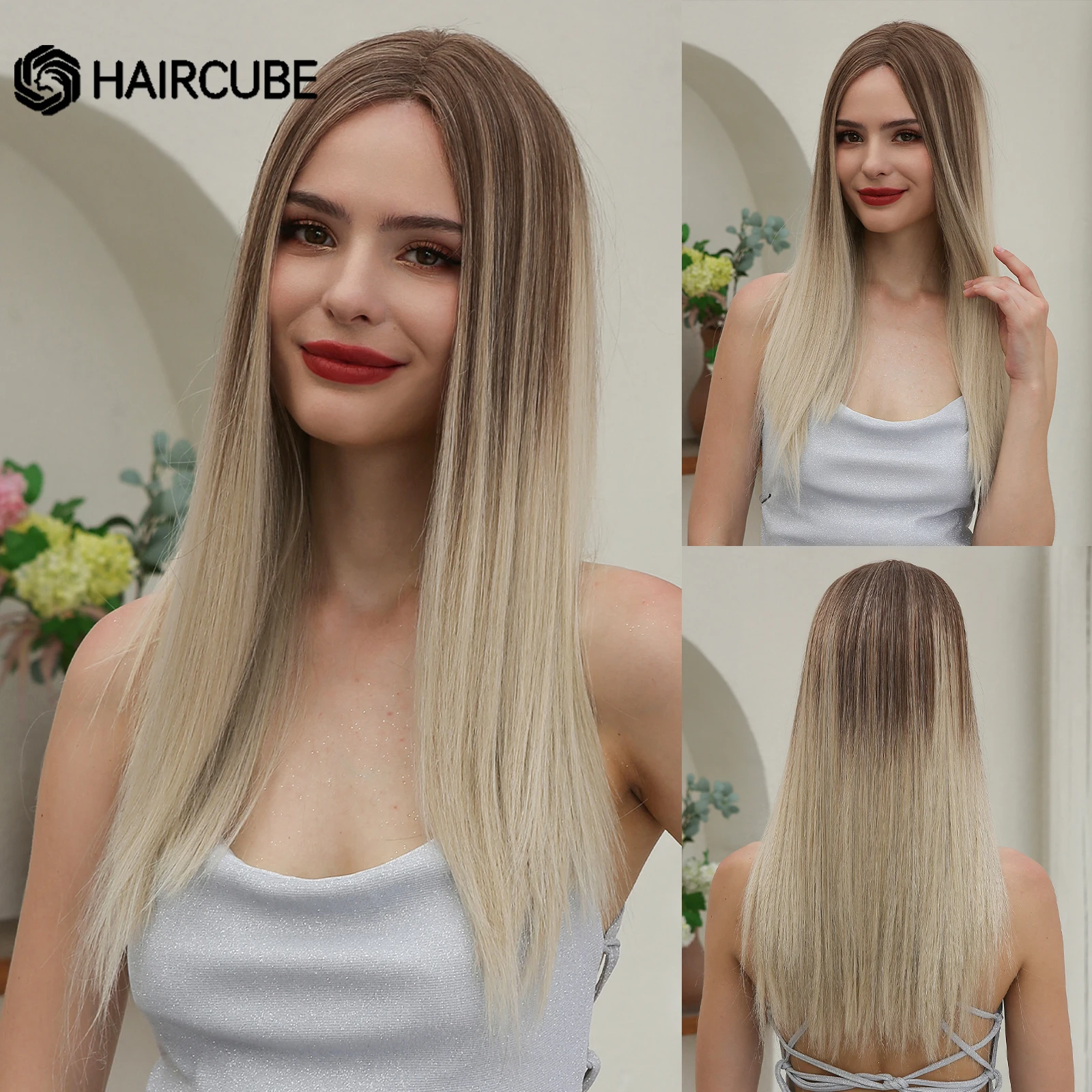 HAIRCUBE Long Blonde Ombre Straight Lace Front Synthetic Wigs for Women Daily Cosplay Natural Wigs Heat Resistant Fiber Wigs
HAIRCUBE Long Blonde Ombre Straight Lace Front Synthetic Wigs for Women Daily Cosplay Natural Wigs Heat Resistant Fiber Wigs