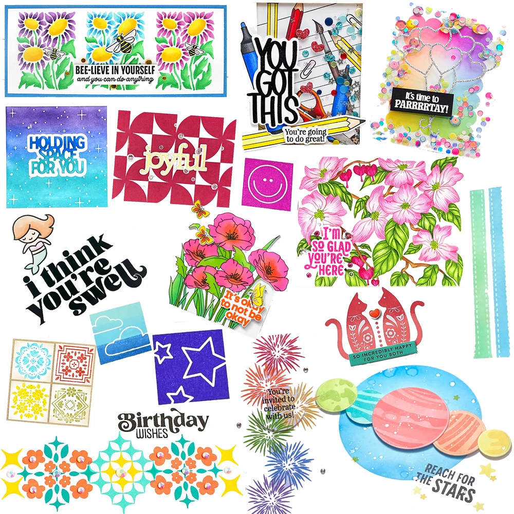 Celebration Fireworks Bee Happy Cats You are My Universe Cutting Dies/Clear Stamp DIY Crafts Card Album Making Scrapbooking 2023
Celebration Fireworks Bee Happy Cats You are My Universe Cutting Dies/Clear Stamp DIY Crafts Card Album Making Scrapbooking 2023