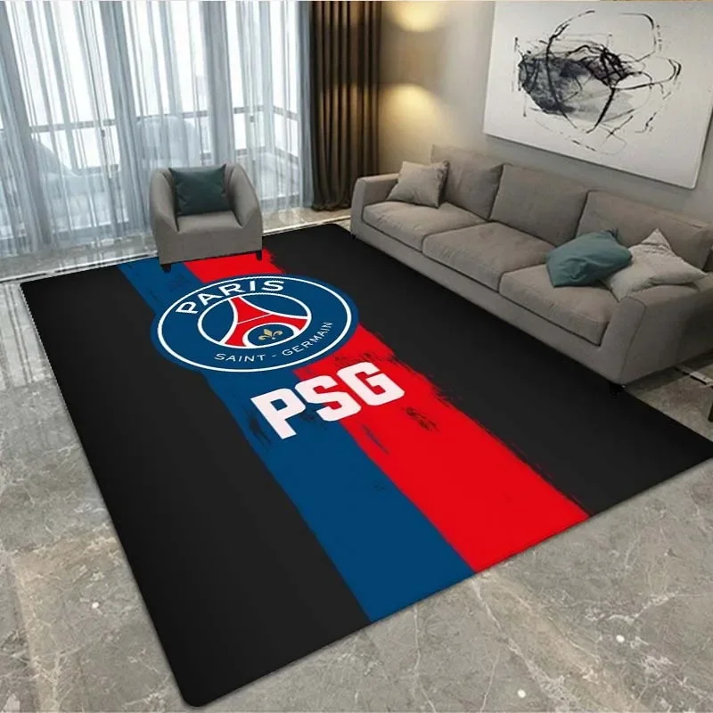 

3D Football Logo Carpet Living Room Bedroom Decoration Bathroom Entrance kitchens Non Slip Area Rug Yoga Doormat Home Decor
