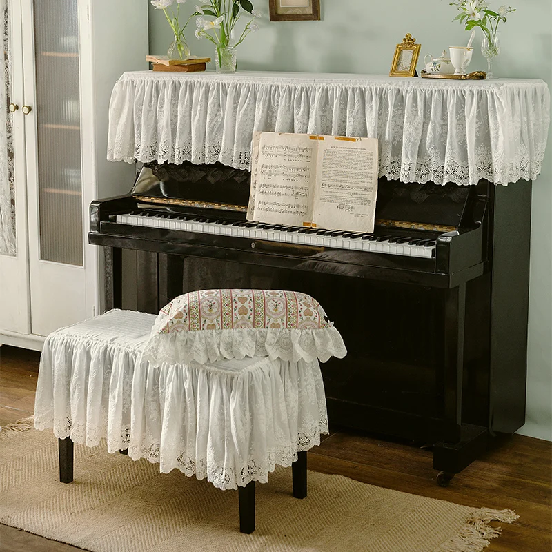 Romantic Paris Piano Dust Cover White Lace Full Half Cover French Electronic Piano Zither Stool Seats Dustproof Cover Home Decor
Romantic Paris Piano Dust Cover White Lace Full Half Cover French Electronic Piano Zither Stool Seats Dustproof Cover Home Decor
