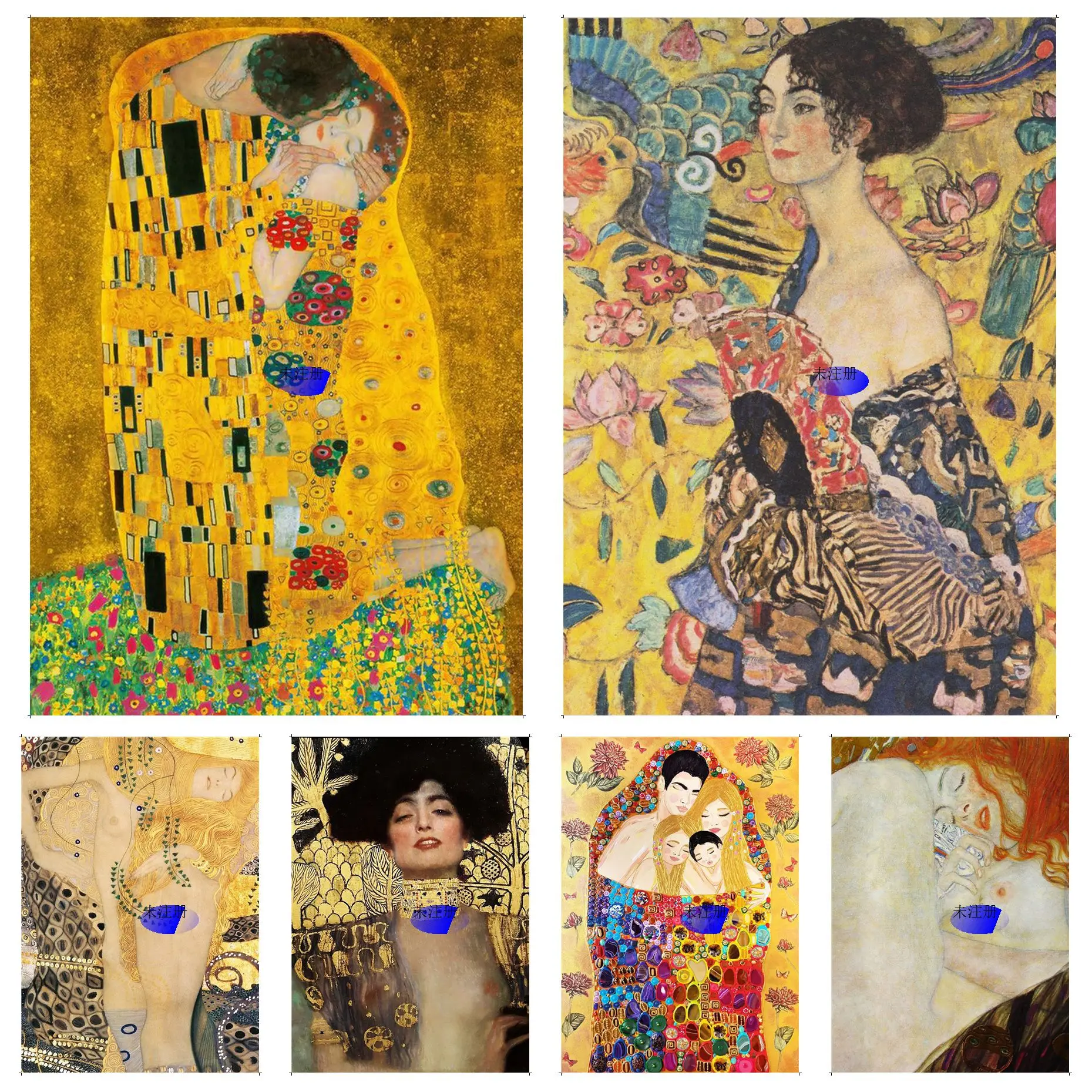 

Artist Gustav Klimt Abstract Painting Classic Vintage Poster Decoracion Painting Wall Art White Kraft Paper Kawaii Room Decor