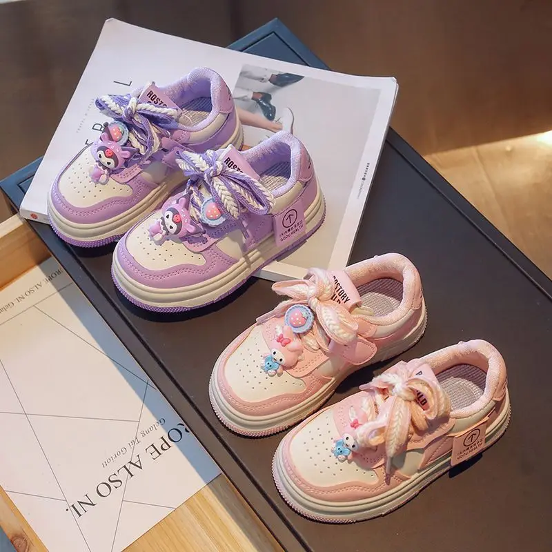 Cute Cartoon Kawaii Sanrioed Kuromi My Melody Girls' Shoes Spring and Autumn New Children's Sports Shoes Running Board Shoes
Cute Cartoon Kawaii Sanrioed Kuromi My Melody Girls' Shoes Spring and Autumn New Children's Sports Shoes Running Board Shoes