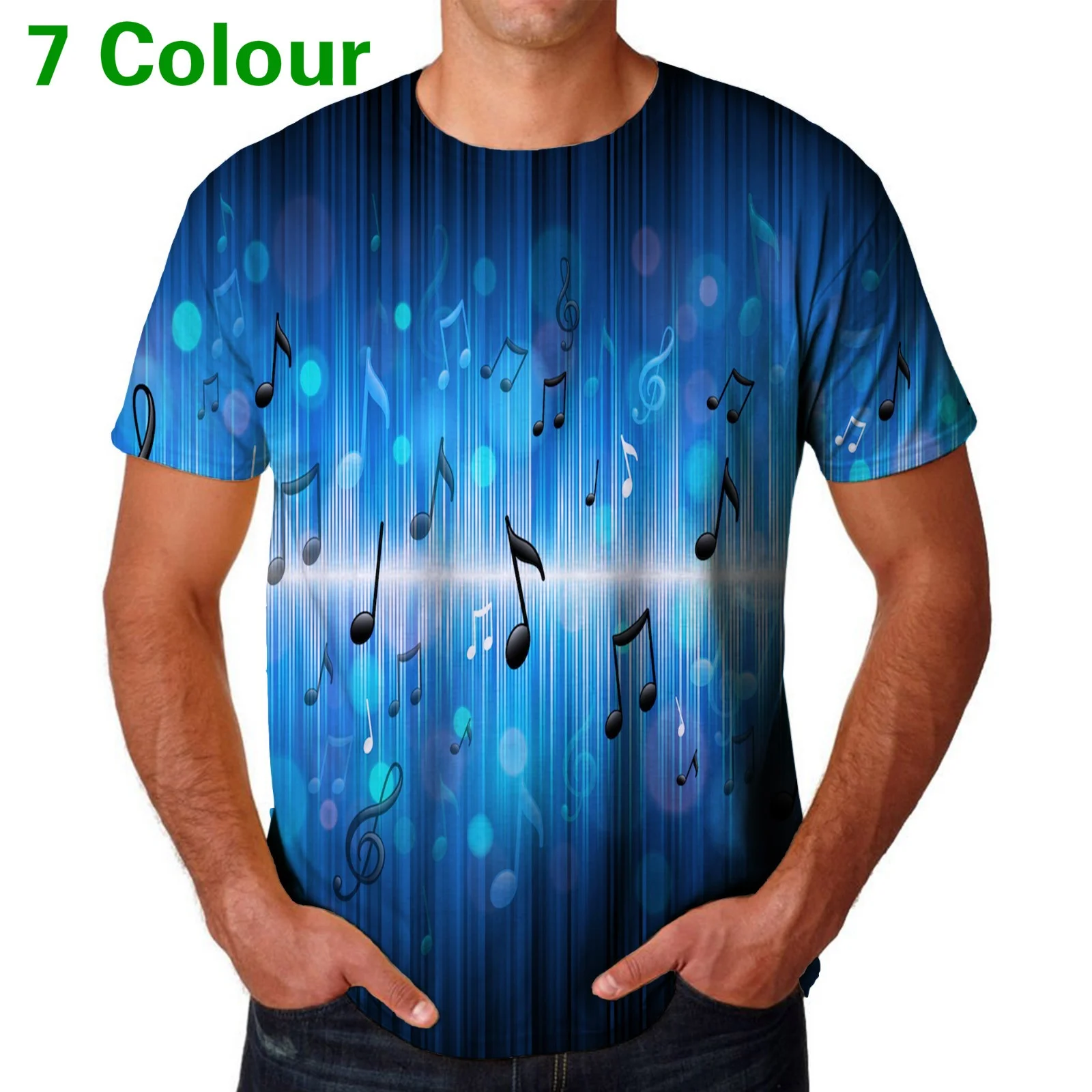 Summer Fashion Colorful Printing Musical Note T Shirt Men Women 3D Music Funny T Shirt Casual Hip Hop Tee
Summer Fashion Colorful Printing Musical Note T Shirt Men Women 3D Music Funny T Shirt Casual Hip Hop Tee