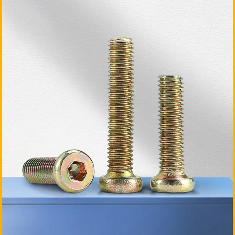 2 Pcs M6 * 12 * 100 Furniture Hardware Color Zinc Flat Head Hexagonal Screw Furniture Link Screw Accessories
2 Pcs M6 * 12 * 100 Furniture Hardware Color Zinc Flat Head Hexagonal Screw Furniture Link Screw Accessories