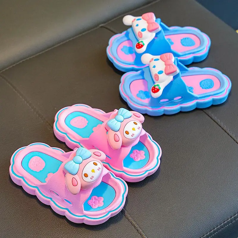 Summer Kawaii Sanrio Cinnamoroll My Melody Anime Girly Heart Slippers Cute Kuromi Cartoon Children Home Wear Shoes Gifts for Kid
Summer Kawaii Sanrio Cinnamoroll My Melody Anime Girly Heart Slippers Cute Kuromi Cartoon Children Home Wear Shoes Gifts for Kid
