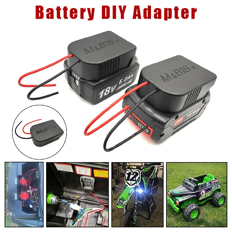 18V Li-ion Battery Power Mount Connector Adapter Dock Holder 14 awg Wires For Makita/Bosch/Dewalt/Milwaukee 18V Lithium Battery
18V Li-ion Battery Power Mount Connector Adapter Dock Holder 14 awg Wires For Makita/Bosch/Dewalt/Milwaukee 18V Lithium Battery