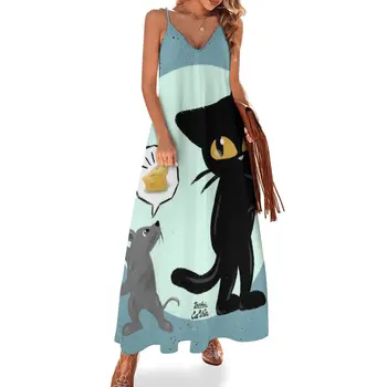 O Vestido Que Combina Elegância e Conforto: Cheese Board Sleeveless Dress 11 I want cheese Sleeveless Dress women dress Female clothing evening dresses ladies long sleeve dresses