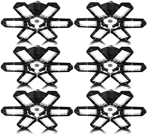 Garage Lights 6 Pack Garage Lights 200W Garage Light Led Shop Light Deformable Led Garage Lights Ceiling Led Lights for Garage L
Garage Lights 6 Pack Garage Lights 200W Garage Light Led Shop Light Deformable Led Garage Lights Ceiling Led Lights for Garage L