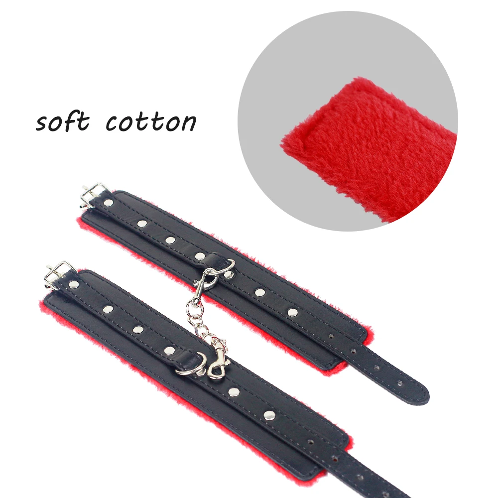 BDSM Bondage Set Erotic Bed Games Adults Handcuffs Nipple Clamps Whip Spanking SM Kits Role Playing Sex Toys for Couple BDSM Bondage Set Erotic Bed Games Adults Handcuffs Nipple Clamps Whip Spanking SM Kits Role Playing Sex Toys for Couple