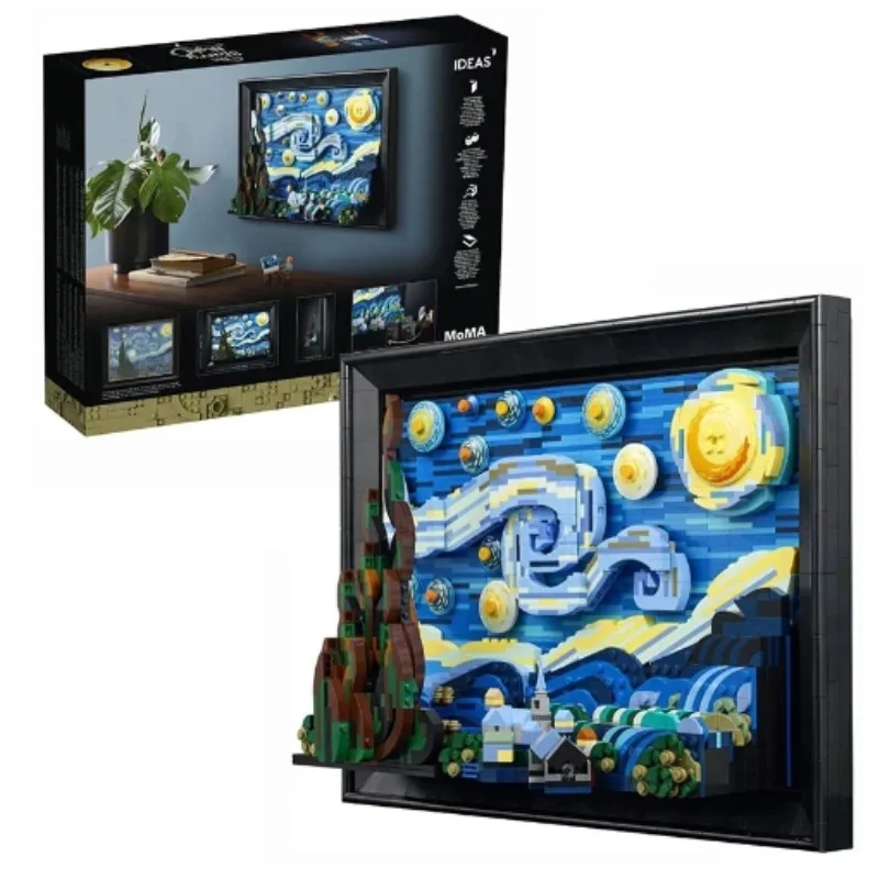 Ideas 2316pcs The Starry Night Vincent Van Gogh Model Building Blocks Bricks For Educational Toys Boy Kids Christmas Gifts 21333
Ideas 2316pcs The Starry Night Vincent Van Gogh Model Building Blocks Bricks For Educational Toys Boy Kids Christmas Gifts 21333