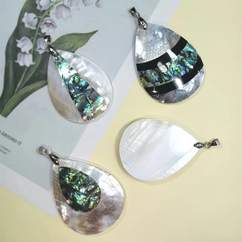 Charming Mother of Pearl Shell Natural Shell Splicing Water Droplet Shape Pendant Jewelry Making DIY Necklace Accessories Gift
Charming Mother of Pearl Shell Natural Shell Splicing Water Droplet Shape Pendant Jewelry Making DIY Necklace Accessories Gift